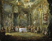 Luis Paret y alcazar Carlos III comiendo ante su corte Germany oil painting artist